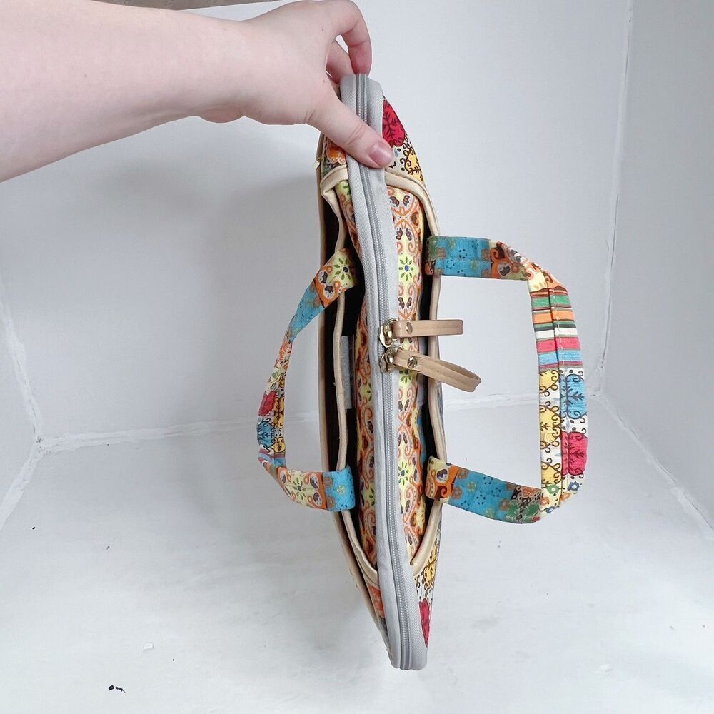 Kayond Classical Bohemia Yellow Blue Floral Patterned Laptop Sleeve Case - Picture 3 of 6